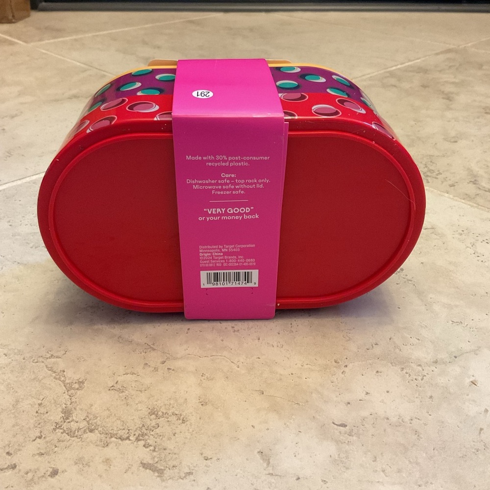 Tabitha Brown Multicolor Bento Box Set w/fork and spoon included NWT - Picture 2 of 2